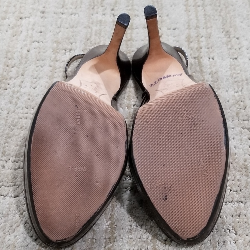 Joan & David Brown Patent Slingback Pumps-Size 8 - Picture 5 of 5